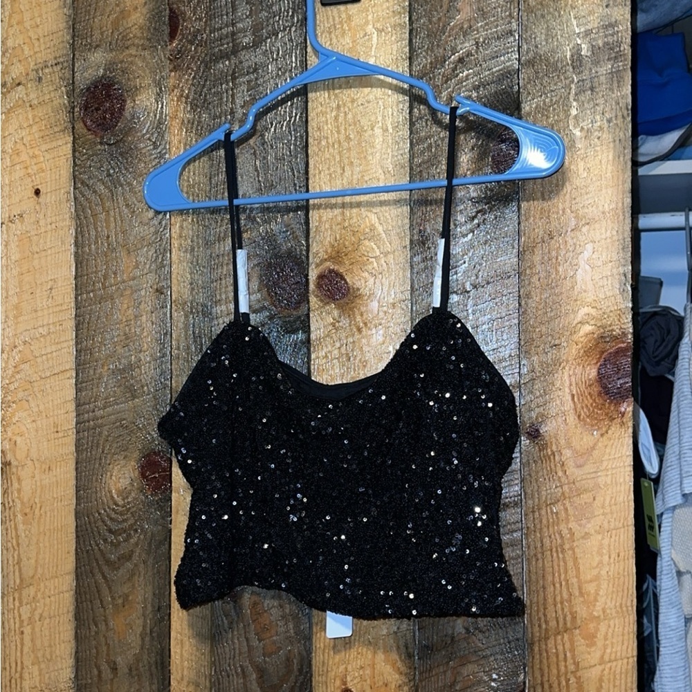 NWT sparkly crop top